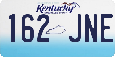 KY license plate 162JNE