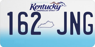 KY license plate 162JNG