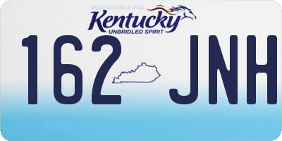 KY license plate 162JNH