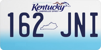 KY license plate 162JNI