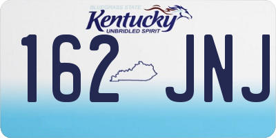 KY license plate 162JNJ