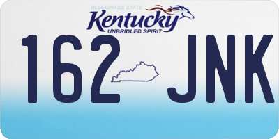 KY license plate 162JNK