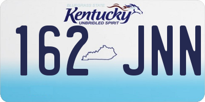 KY license plate 162JNN