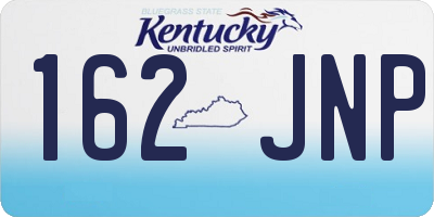 KY license plate 162JNP