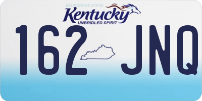KY license plate 162JNQ
