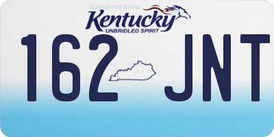 KY license plate 162JNT