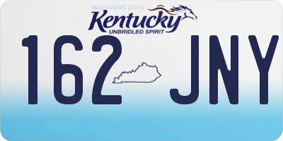 KY license plate 162JNY