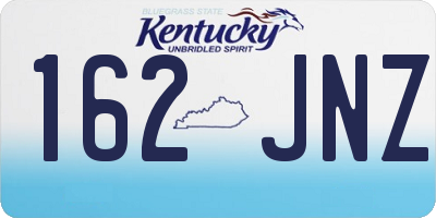 KY license plate 162JNZ