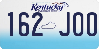 KY license plate 162JOO