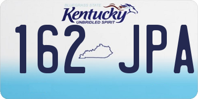 KY license plate 162JPA