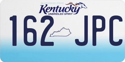 KY license plate 162JPC