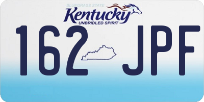 KY license plate 162JPF