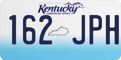 KY license plate 162JPH