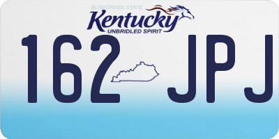KY license plate 162JPJ