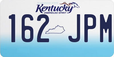 KY license plate 162JPM