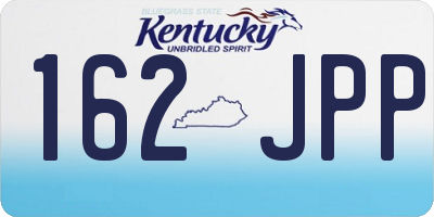 KY license plate 162JPP