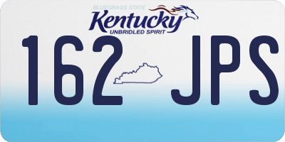 KY license plate 162JPS