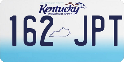 KY license plate 162JPT