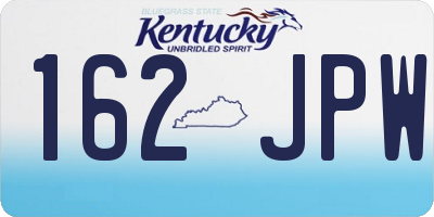 KY license plate 162JPW