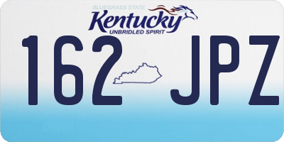 KY license plate 162JPZ
