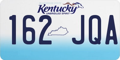 KY license plate 162JQA