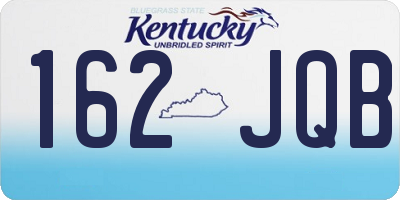 KY license plate 162JQB
