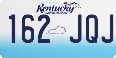 KY license plate 162JQJ