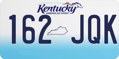 KY license plate 162JQK