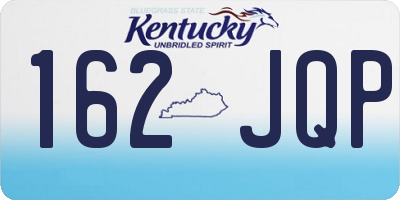 KY license plate 162JQP