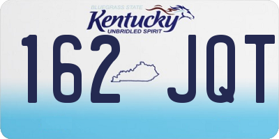 KY license plate 162JQT