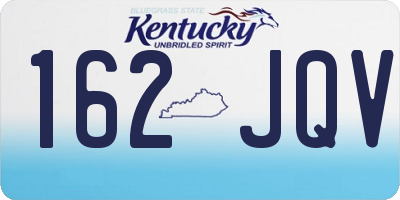 KY license plate 162JQV