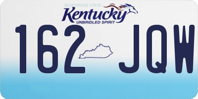 KY license plate 162JQW