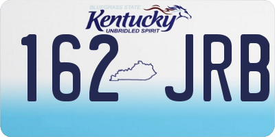 KY license plate 162JRB