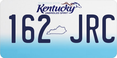 KY license plate 162JRC