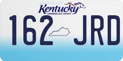 KY license plate 162JRD