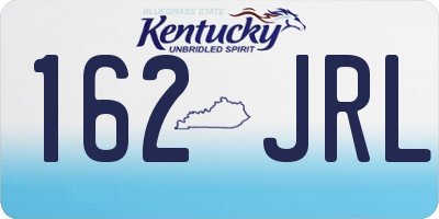 KY license plate 162JRL