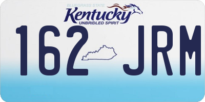 KY license plate 162JRM