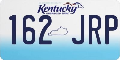 KY license plate 162JRP