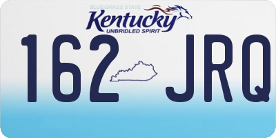 KY license plate 162JRQ
