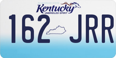 KY license plate 162JRR