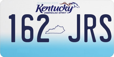 KY license plate 162JRS