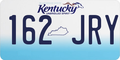 KY license plate 162JRY