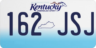 KY license plate 162JSJ