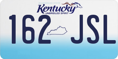 KY license plate 162JSL