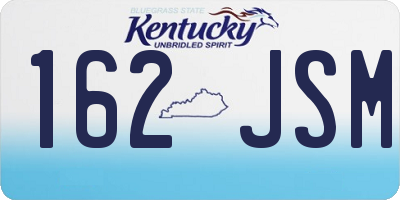 KY license plate 162JSM