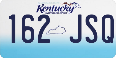 KY license plate 162JSQ