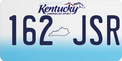 KY license plate 162JSR