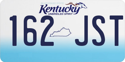 KY license plate 162JST