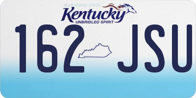 KY license plate 162JSU