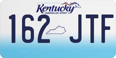 KY license plate 162JTF